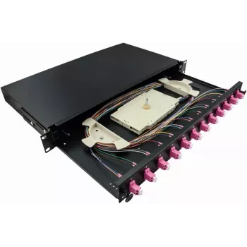 LogiLink F12LC4B - LC - Pilka - Metalas - Montavimas į stovą - 1U - 480 mm (F12LC4B)