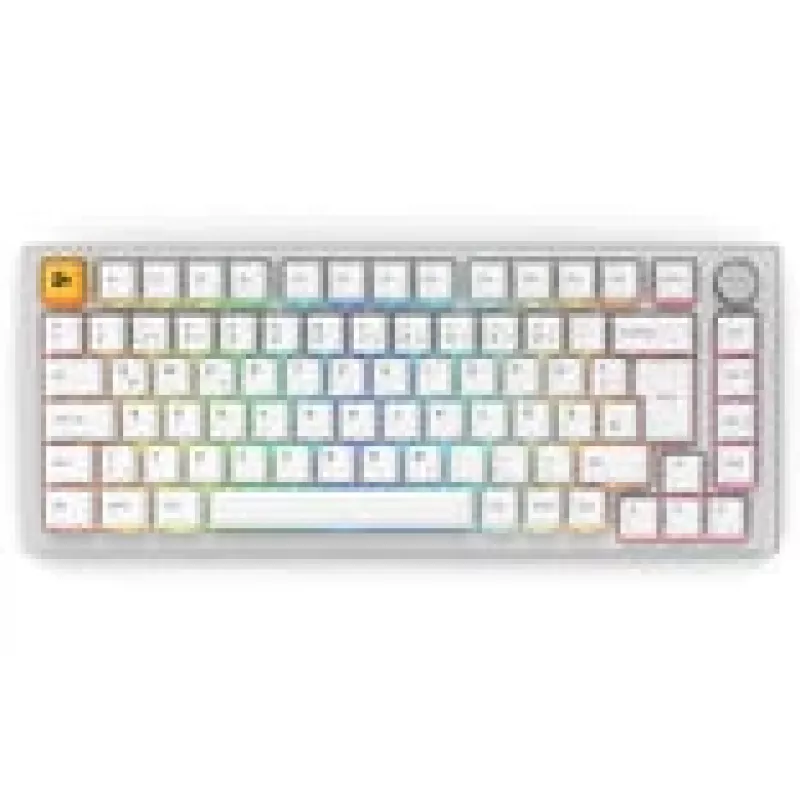 Mechaninė klaviatūra GLORIOUS GMMK Pro 75% balta Hot-Swap RGB, ISO išdėstymas