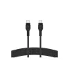 Laidas BoostCharge USB-C/USB-C pintas silikoninis 2 m, juodas
