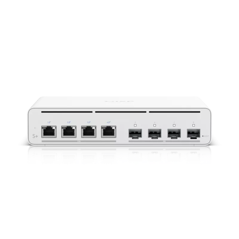 UniFi UISP Switch Plus - komutatorius - valdomas - 4 x 2.5GBase-T + 4 x 10Gb Ethernet S