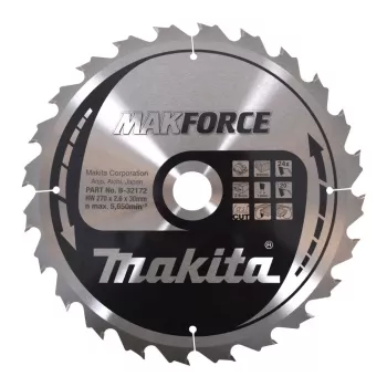 MAKITA DISKINIS PJŪKLAS 270x30x24z MAKFORCE MEDIENA