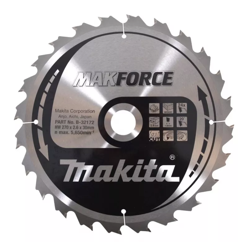 MAKITA DISKINIS PJŪKLAS 270x30x24z MAKFORCE MEDIENA