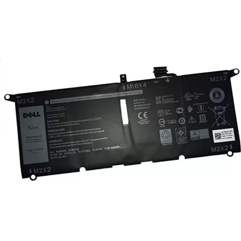 Dell Battery 52 WHR 4 Cell - Battery - 6.500 mAh