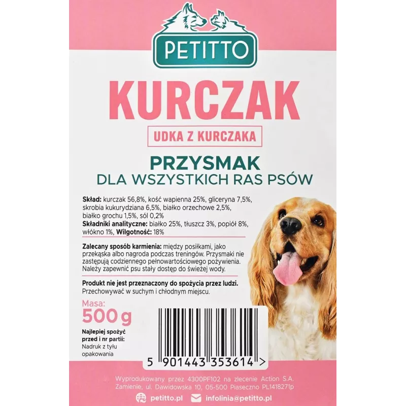 PETITTO vištienos kojos – skanėstas šunims – 500 g