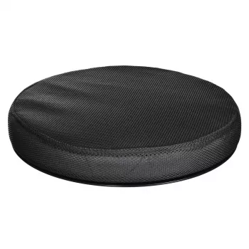 Ortopedinė sukiojama pagalvė ActionMed PO600AM — apvali sėdynės pagalvėlė, 360° sukimasis, 1,5 kg, juoda