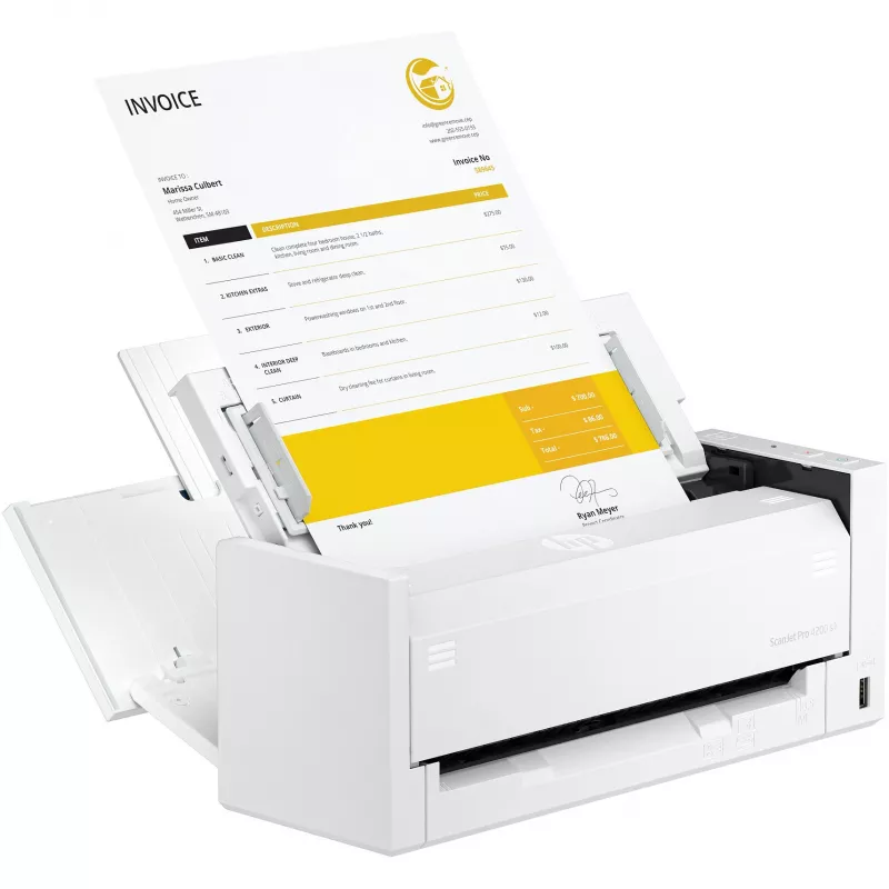 ADF skaitytuvas HP ScanJet Pro 4200 s1 600 x 600 DPI A4 mėlynas baltas