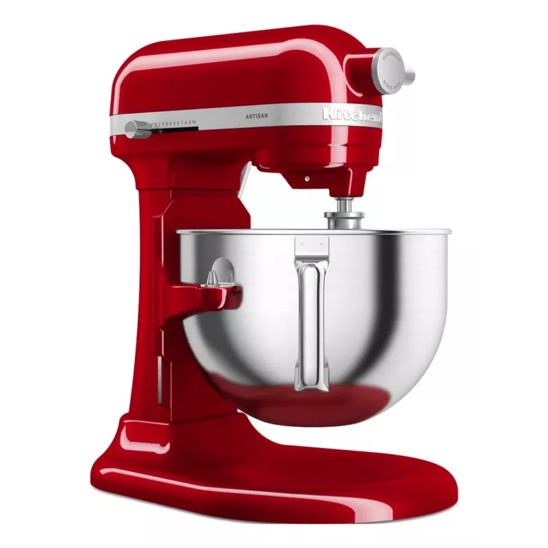 KitchenAid 5KSM60SPXEER Stacionarus maišytuvas 375 W Pilka, raudona, nerūdijantis plienas
