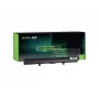 Baterija Green Cell TS38 nešiojamiesiems kompiuteriams Toshiba — Li-Ion 14,8V 2200mAh, 4 elementai, juoda