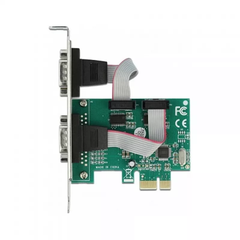 DeLOCK PCI Express x1 kortelė su 2 nuosekliaisiais RS-232 prievadais