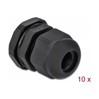 Kabelio sandariklis DeLOCK 60198 juodas plastikinis 10 vnt.
