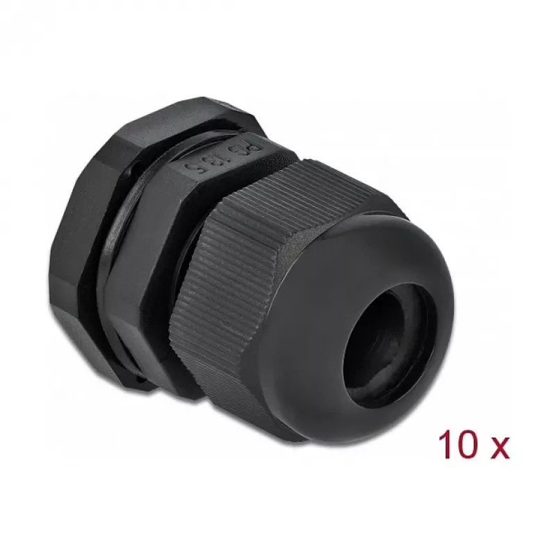 Kabelio sandariklis DeLOCK 60198 juodas plastikinis 10 vnt.