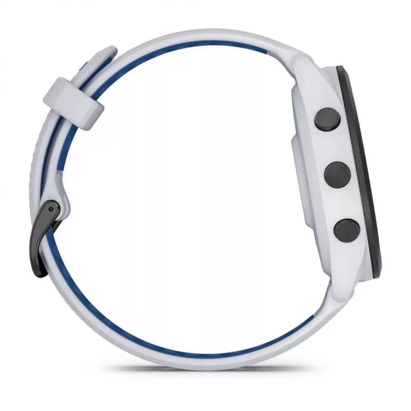 Išmanusis laikrodis GARMIN Forerunner 265 — 46 mm GFRP korpusas, AMOLED 1,3 colio, GPS/GLONASS/Galileo, 15 dienų baterija, 5 ATM, silikoninis dirželis
