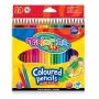 Colorino Kids šešiakampiai spalvoti pieštukai 24 spalvų