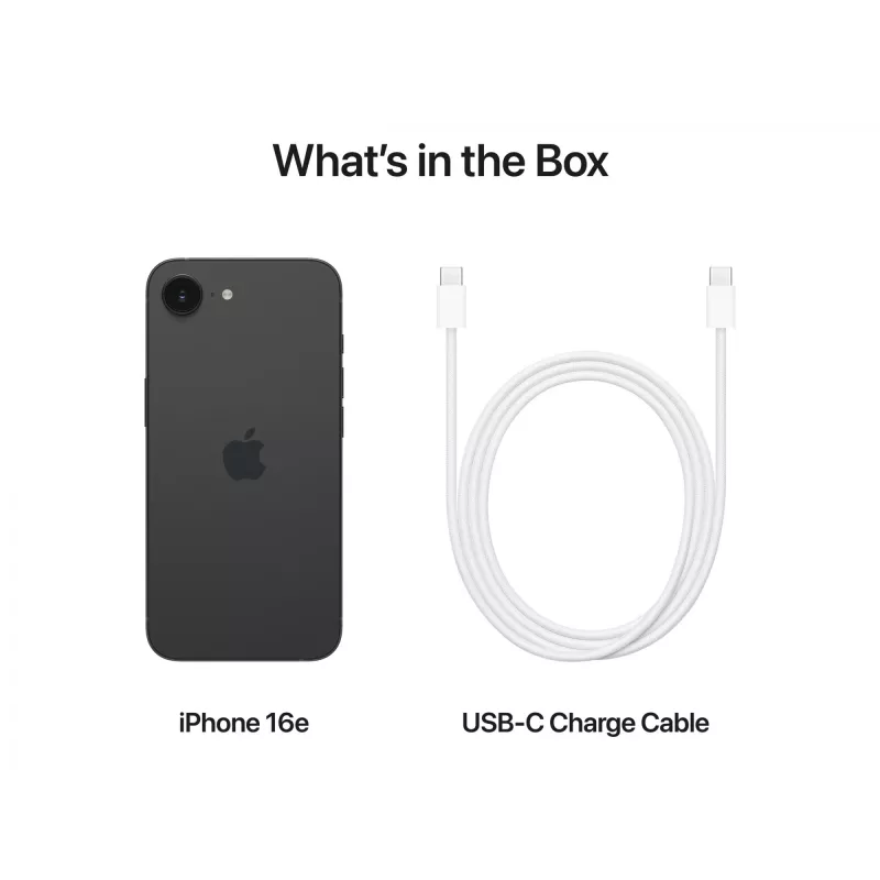 Išmanusis telefonas Apple iPhone 16e 6,1 colio 256 GB juodos spalvos