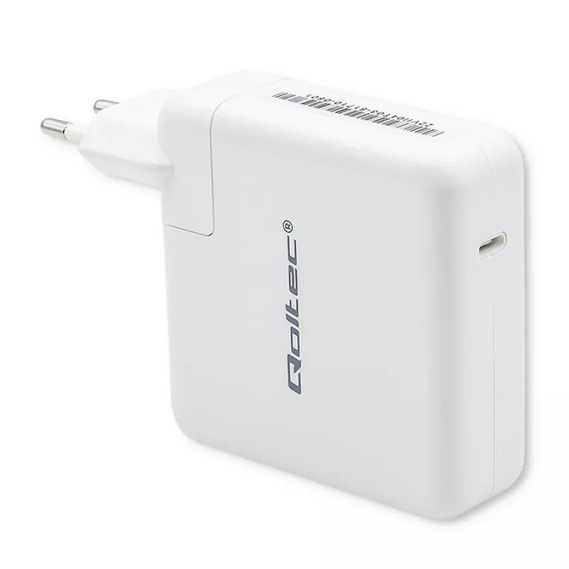 Maitinimo įkroviklis QOLTEC 51709, 96W USB-C PD, išėjimo diapazonas 5V–20V