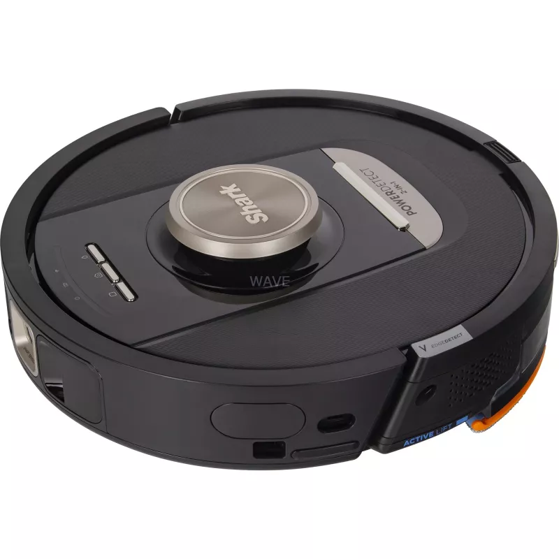 Shark PowerDetect NeverTouch Pro RV2800ZEEU 2-in-1 dulkių siurblys ir šluostymo robotas, LiDAR, 20kPa, juodas
