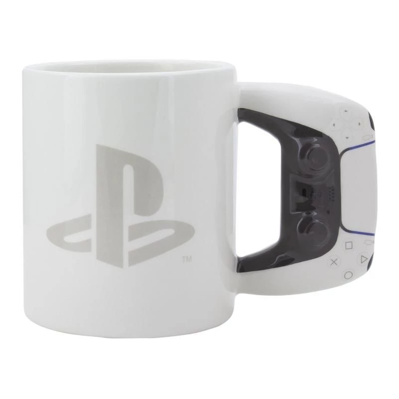 Puodelis Paladone PlayStation formos PS5 baltas 0,48 l vienetinis