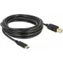 USB laidas DeLOCK 83667 USB 2.0 4 m USB C USB B juodas