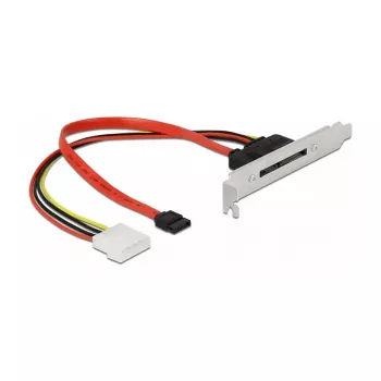 Slot bracket DeLOCK 90418 su 1 x SATA 22 kontaktų lizdu išorėje