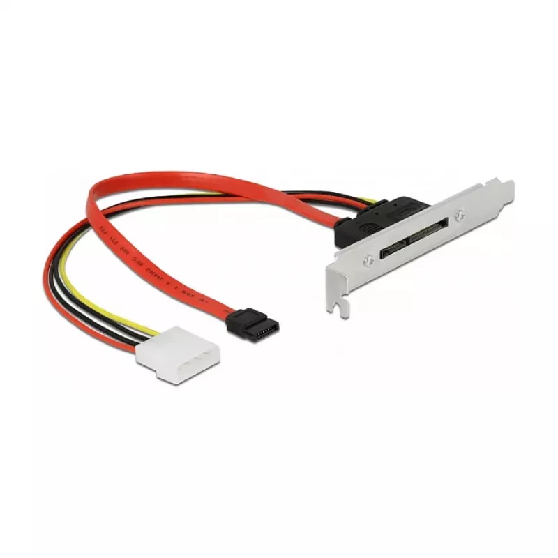 Slot bracket DeLOCK 90418 su 1 x SATA 22 kontaktų lizdu išorėje
