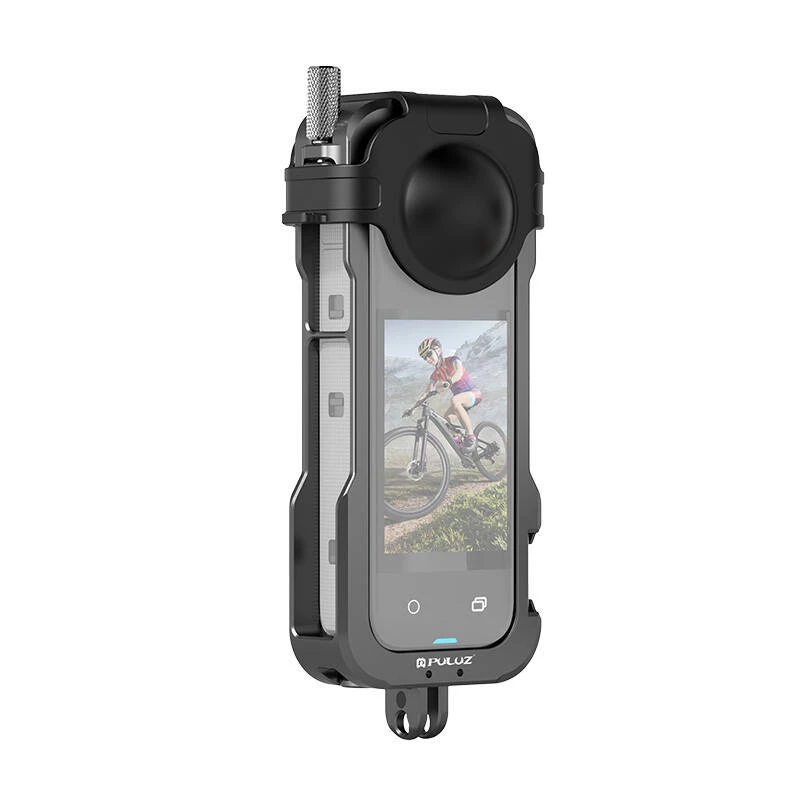 Apsauginis metalinis narvelis Puluz Insta360 X4 PU981B su objektyvo dangteliu