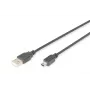 Digitus ASSMANN - USB laidas - USB Type A, 4 kontaktų (V) - Mini-USB, Type B (V) - 1 m (USB / Hi-Speed USB) - Formuotas - Juodas (AK-300108-010-S)