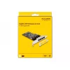 DeLOCK PCI Express x4 kortelė 4 x RJ45 Gigabit LAN RTL8111 - PCIe - RJ-45 - PCIe 2.0 - Sidabrinė - PC - Windows 10 - Windows 11 - Windows 8.1 (88618)