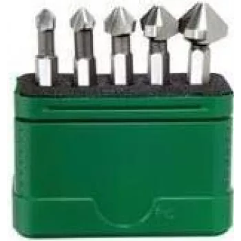 Wiha įgilinimo grąžtų rinkinys 5 vnt. 6.3 mm, 8.3 mm, 10.4 mm, 12.4 mm, 16.5 mm HSS 28027 1/4 (6.3 mm) 1 rinkinys (28027)
