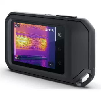Termovizorinė kamera FLIR C8, 320×240 px terminis jutiklis, 3,5 colio LCD jutiklinis ekranas, -20–450 °C, IP54, USB-C, 5 MP regimoji kamera
