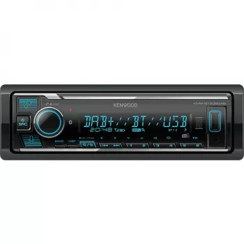 Elektronika KMM-BT508DAB, juoda, 1 DIN, 200 W, 50 W, 24 h, AAC, FLAC, MP3, WAV, WMA