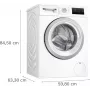 Bosch WAN2813APL Series 4 priekinio įkrovimo skalbimo mašina 8 kg 1400 aps./min. balta
