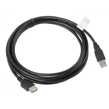USB kabelis Lanberg CA-USBE-10CC-0030-BK 3 m USB 2.0 Juoda