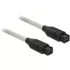 FireWire laidas DeLOCK B/B 2,0 m pilkas