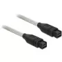 FireWire laidas DeLOCK B/B 2,0 m pilkas
