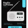 Nešiojamasis skaitmeninis radijas Adler AD 1907 — AM/FM, skaitmeninis imtuvas, žadintuvas, USB-C, 600 mAh baterija, LCD, 20 išsaugotų stočių, teleskopinė antena