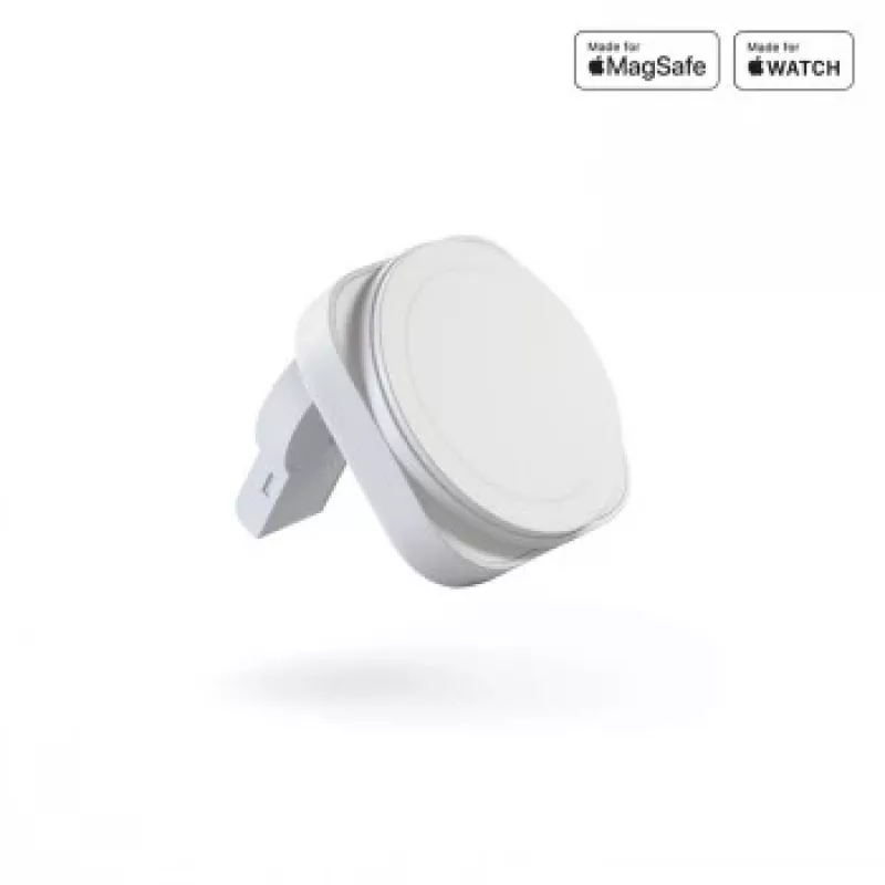 ZENS 2-IN-1 MAGSAFE + WATCH KELIONINIS ĮKROVIKLIS, BALTAS