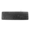 Klaviatūra Gembird KB-U-103-RU Office USB QWERTY anglų rusų juoda