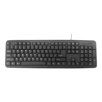 Klaviatūra Gembird KB-U-103-RU Office USB QWERTY anglų rusų juoda