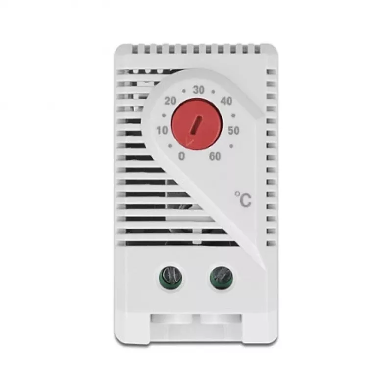 Termostatas DELOCK 66824, plastikinis korpusas, IP20, 30 W, 250 V, 10 A, 43×60×33 mm, pilkas/raudonas