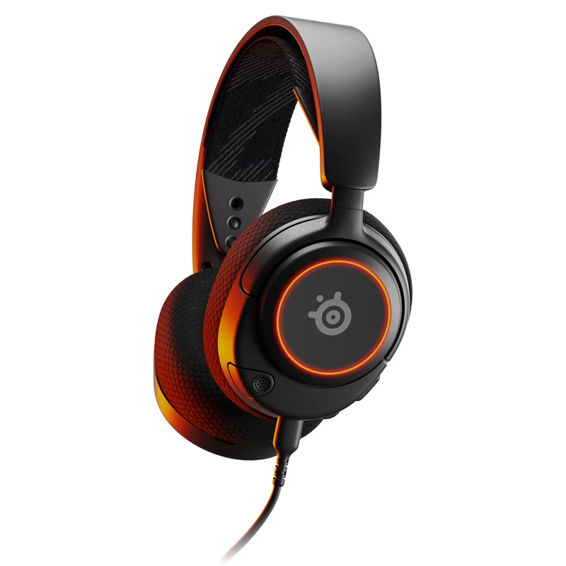 Steelseries Arctis Nova 3 ausinės, laidinės, galvos juostos, žaidimų, USB-C, juodos