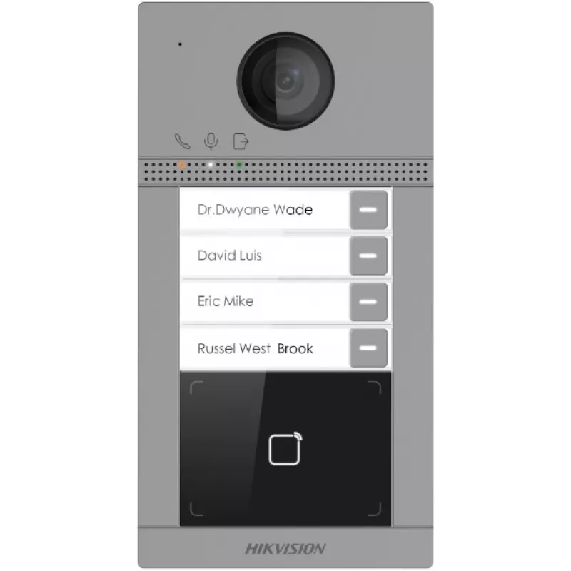 Video Intercom System Hikvision DS-KV8413-WME1(C) 2 MP Pilka IP65