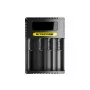Baterijų įkroviklis Nitecore Ci4 — universalus USB įkroviklis Ličio jonų / NiCd / NiMH, 5/9/12V įvestis, 3A, plastikinis, 0.1914 kg