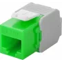 Wentronic Goobay CAT 6a KeyStone RJ45 lizdas, neekranuotas, 500 MHz, žaliai baltas (90687)