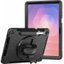 Kickstand dėklas jt berlin skirtas Samsung Galaxy Tab S11 su tvirtu rankiniu dirželiu – juodas