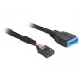 Vidinis USB kabelis DeLOCK 83776 0,45 m, kištukas į lizdą