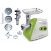 Mėsmalė ESPERANZA EKM012G — 600 W, nerūdijančio plieno ašmenys, dešrų antgalis, kebabų formavimo antgalis, reversinė funkcija, neslidžios kojelės, balta/žalia