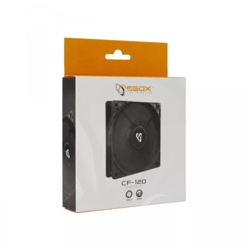 SBOX CF-120/R 120mm korpuso ventiliatorius