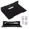 Wall shelf for decoder MACLEAN MC-122, steel, Juoda, max load 5 kg, hole spacing 219 mm