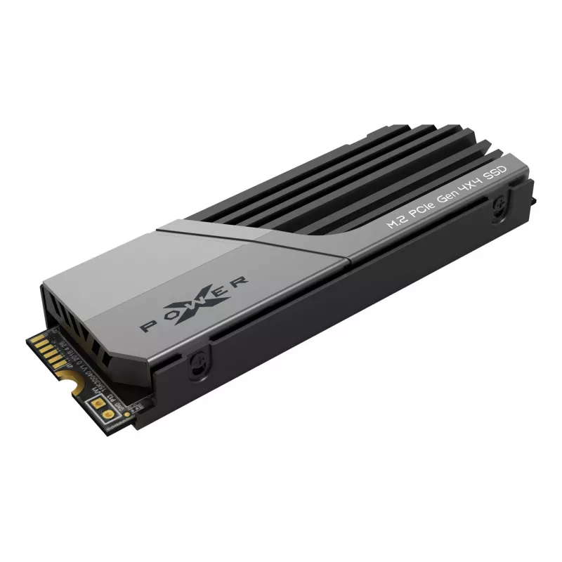 M.2 NVMe SSD Silicon Power 1 TB PCIe 4.0 (2280) — skaitymas 7000 MB/s, rašymas 6000 MB/s, radiatorius, 3D NAND, NVMe 2.0
