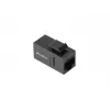 LANBERG KSU6-3000 keystone modulis — Cat6 U/UTP RJ-45 jungtis (moteriška) į RJ-45 jungtį (moteriška), plokščia konstrukcija, juodas